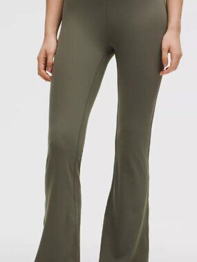 Lululemon Groove Nulu Super-High-Rise Flared Pant - Army Green